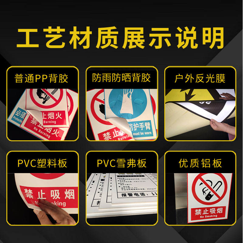 禁止吸烟提示牌违者罚款进入厂区车间严禁烟火标识牌警示警告标志牌仓库生产车间严禁一切明火指示牌标识贴纸