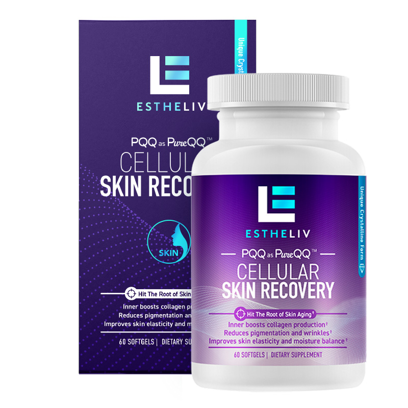 ESTHELIV研生之力小紫弹美国进口PQQ皮肤新生鲜肌弹软胶囊提亮维E