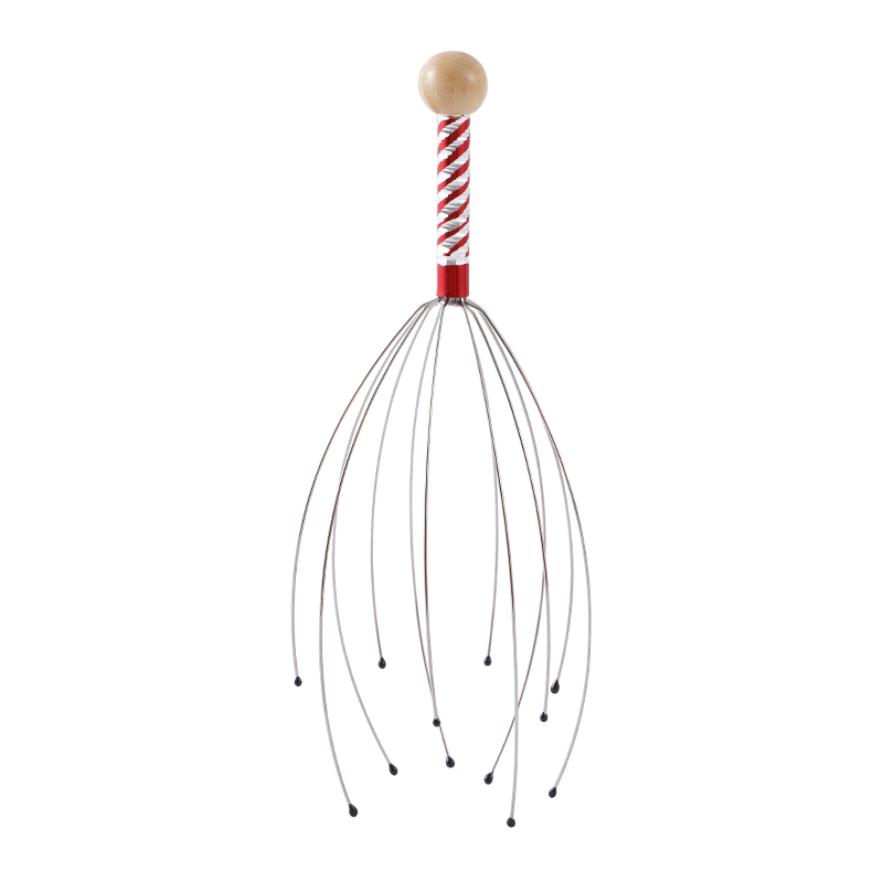 头部按摩器八爪鱼灵魂提取五爪经络疏通仪抓痒挠头皮放松按摩滚珠