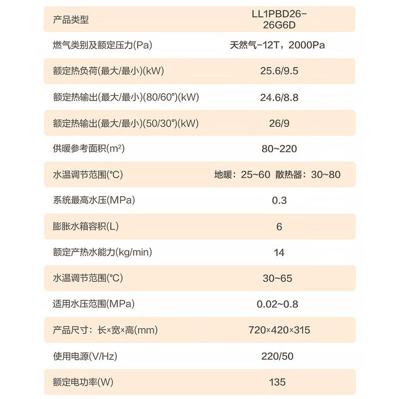 万家乐G6D系列壁挂炉天然气家用一级能效地暖洗浴采暖锅炉热水器