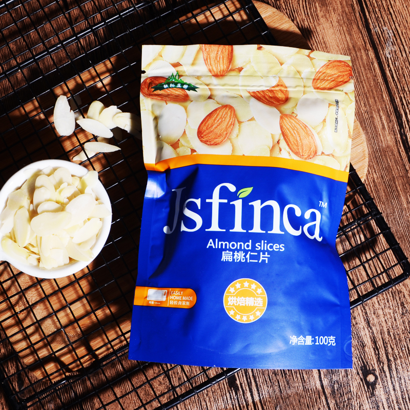 烘焙美国进口大片扁桃仁片面包蛋糕原料切片巴旦木杏仁酥中国大陆