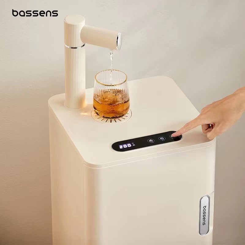 巴森即热式茶吧机高端多功能家用智能下置水桶制冷饮水机2023新款