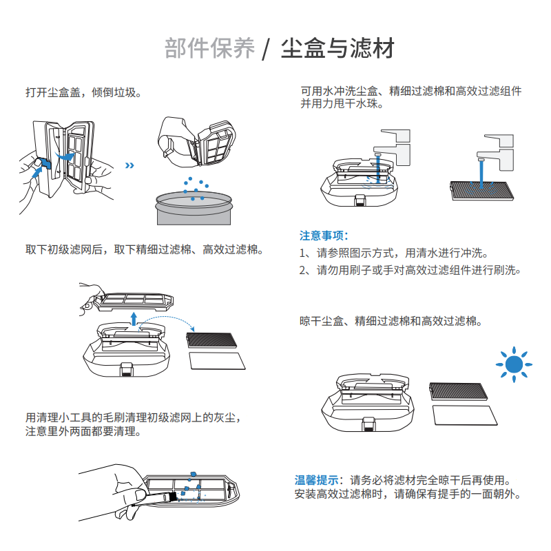科沃斯yeedi一点扫地机器人K10 DVX34 K20配件尘盒垃圾盒灰尘盒子