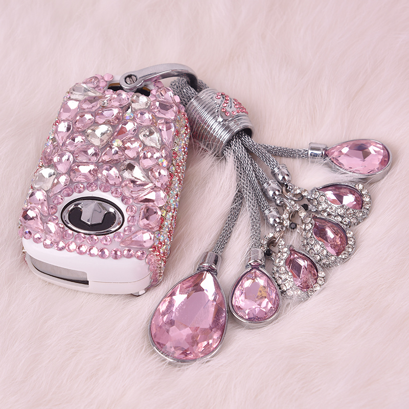 专用长城风骏5钥匙套皮卡欧洲版C30 C50哈弗h1h5包壳扣女款镶钻