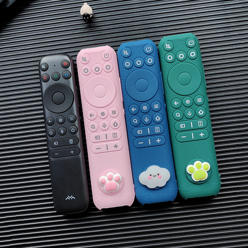 TCL雷鸟鹏6SE电视机遥控器保护套全包硅胶外壳RC902N可爱防摔防尘