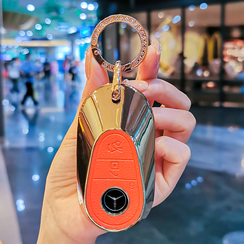 2023款奔驰c260l钥匙套c200l扣C350eL车22款S级400壳480包EQE女