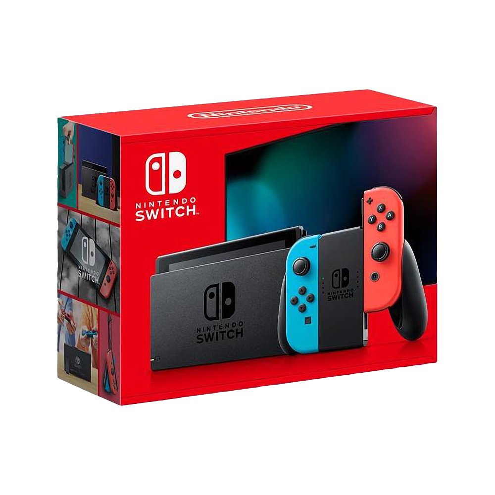 日本直邮Nintendo任天堂掌机游戏机NS单机续航增强版红蓝手柄掌上