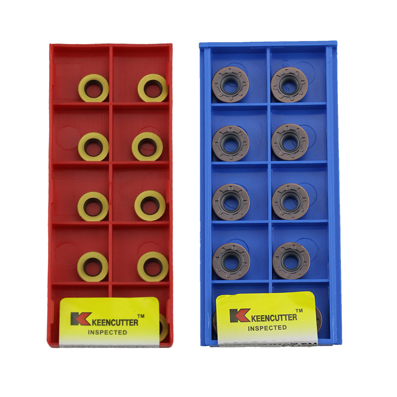 数控圆形铣刀片 R5R6刀粒RPMT1003/1204铣加工中心铣床圆刀粒刀具