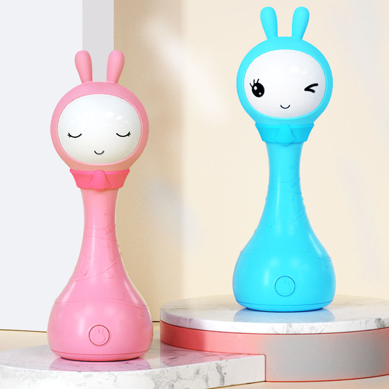 火火兔电子摇铃R1S宝宝益智玩具手摇铃新生儿早教机手握音乐0-3岁