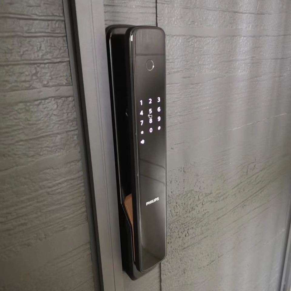 飞利浦智能锁301vp指纹带屏可视猫眼人脸密码卡301fvp监控天地勾