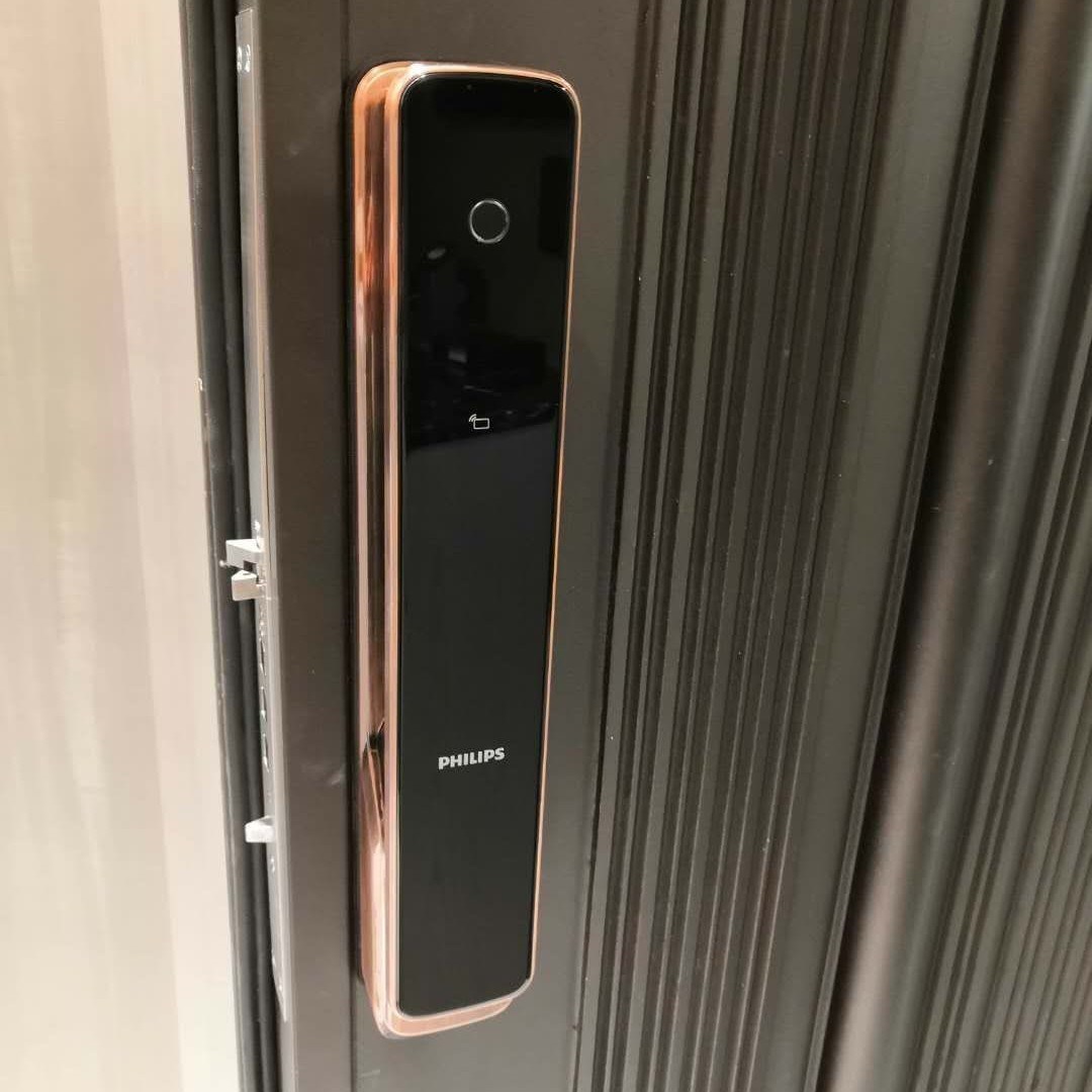 飞利浦智能锁301vp指纹带屏可视猫眼人脸密码卡301fvp监控天地勾