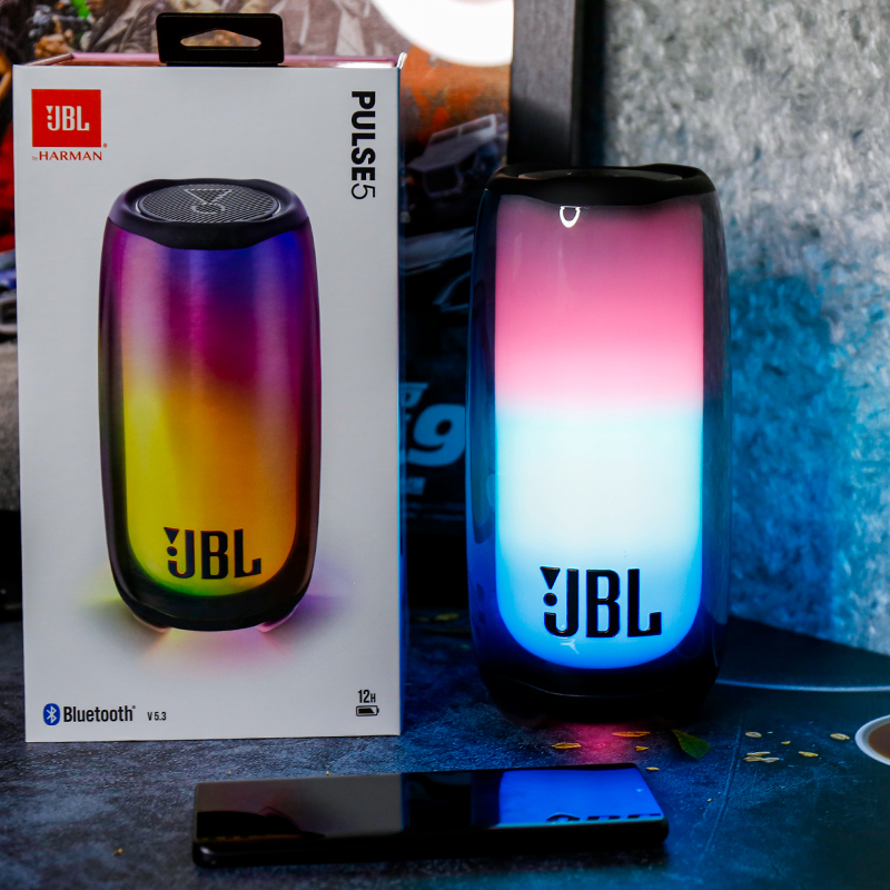 JBL PULSE5音乐脉动5炫彩光效蓝牙音箱无线户外便携防水音响五代4