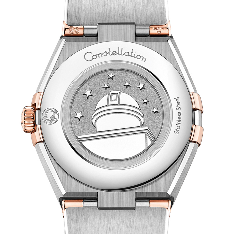 欧米茄星座系列曼哈顿轻奢镶钻精钢石英女表131.25.25.60.52.001