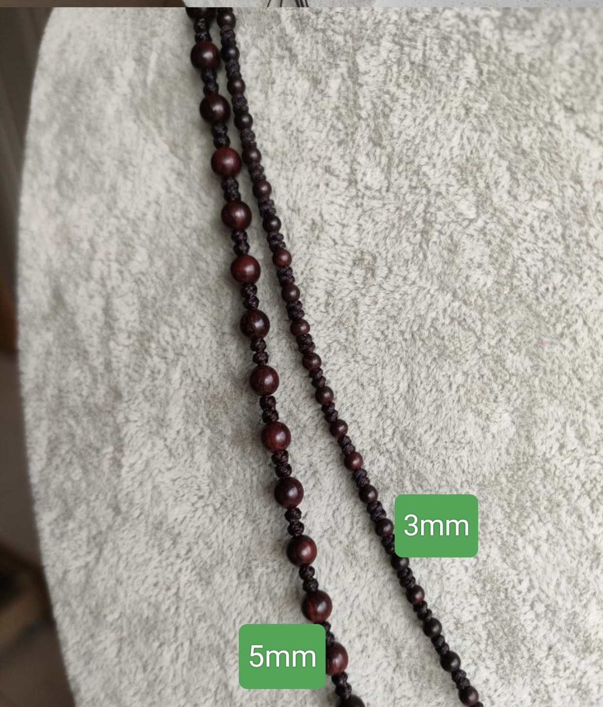 天然印度小叶紫檀木小珠细男女吊坠毛衣链项链手机挂脖绳精致男女