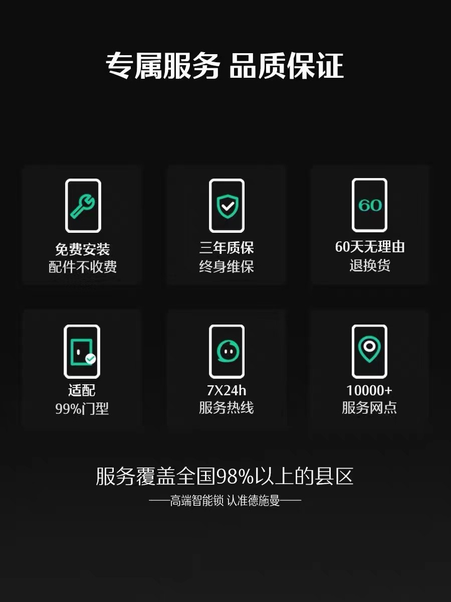 德施曼Q5S智能门锁用家防盗门可视猫眼指静脉智能锁Q5MS非指纹锁