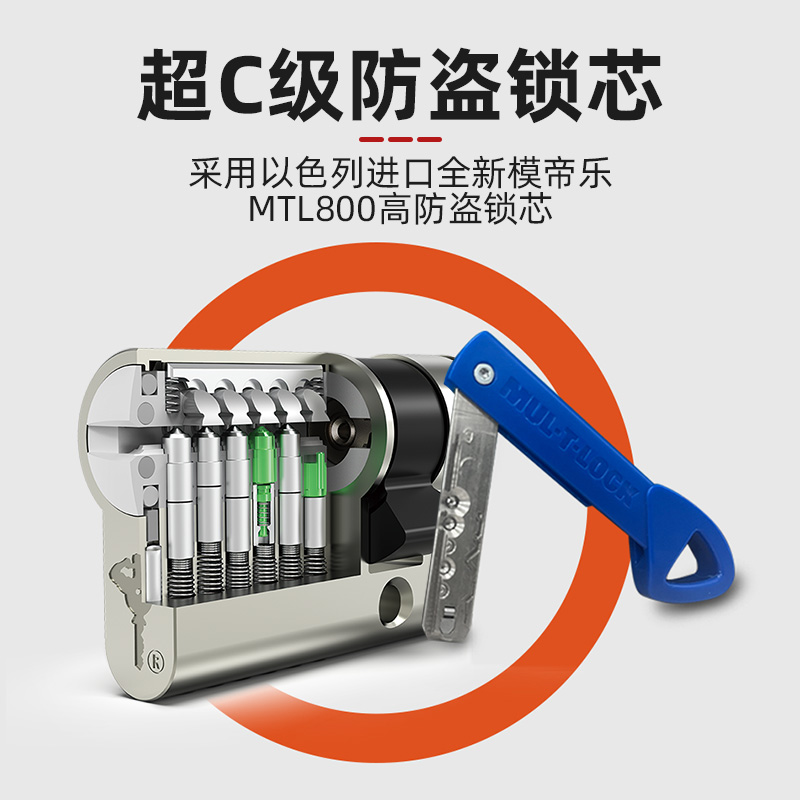 新款海康萤石3D人脸识别视频锁智能指纹锁密码电子家用防盗门锁