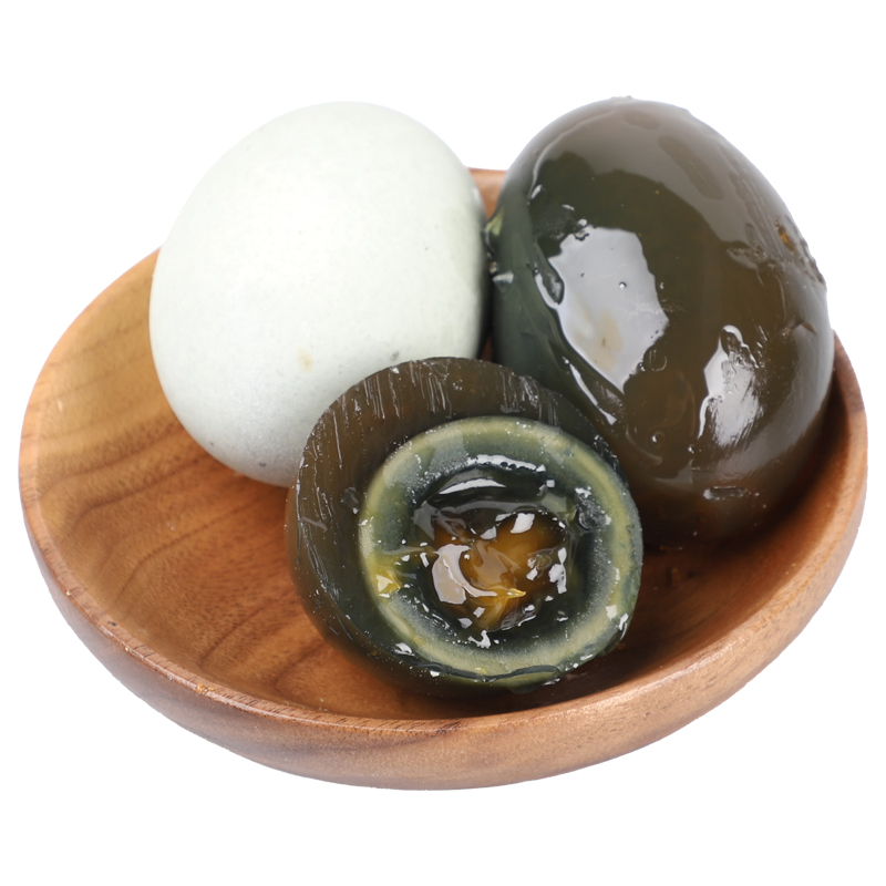 鸿狮皮蛋松花蛋无铅工艺溏心70g20枚整箱广东手工大鸭蛋即食变蛋