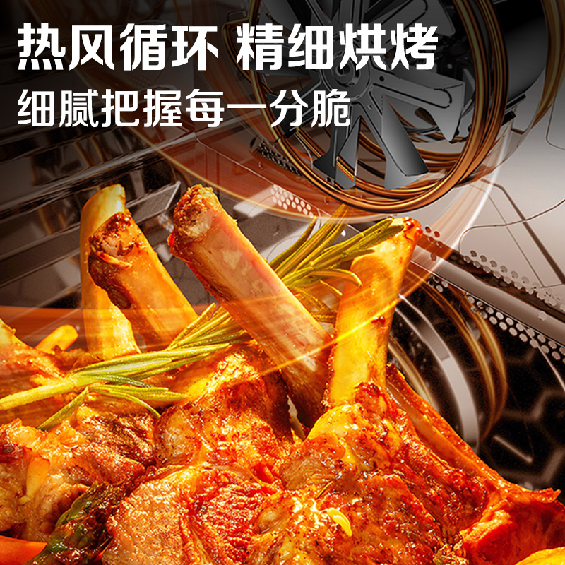 松下蒸烤箱SC350W家用烤箱蒸箱多功能大容量蒸烤炸台式蒸烤一体机