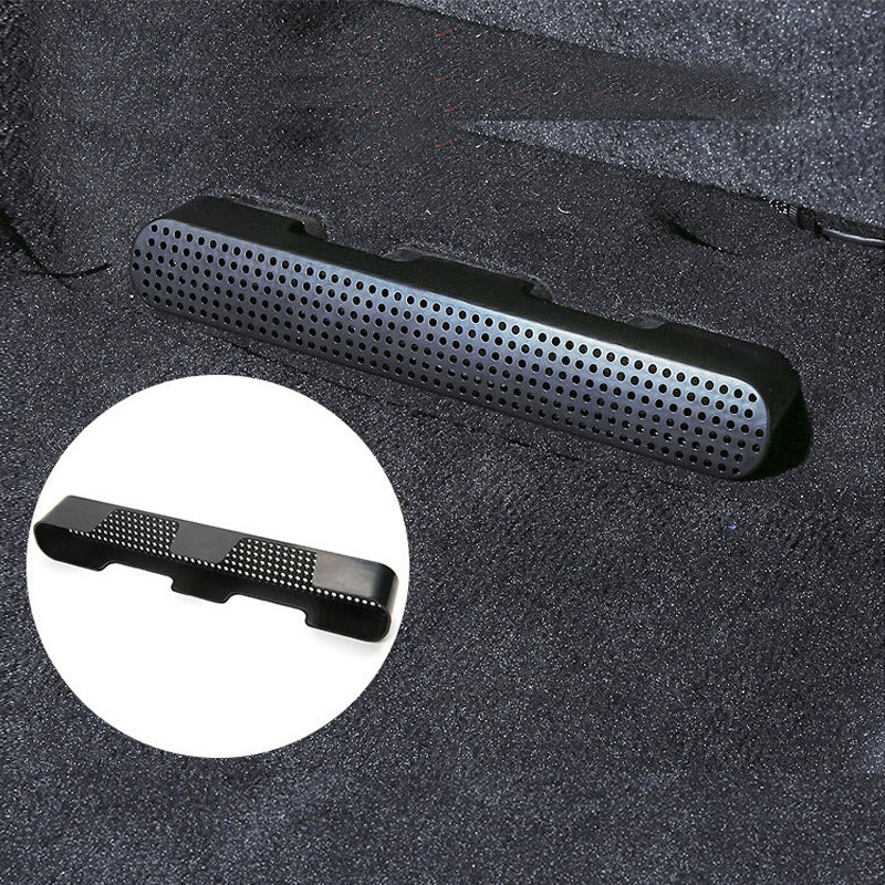 适用奥迪Q6/Q7/Q8途锐座椅下出风口保护罩内饰改装车内用品装饰件