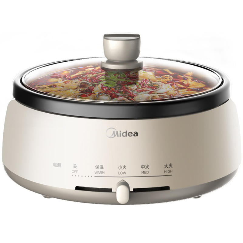美的电火锅电煮锅电炒菜炒锅分体式小电热锅多功能家用DY28P151