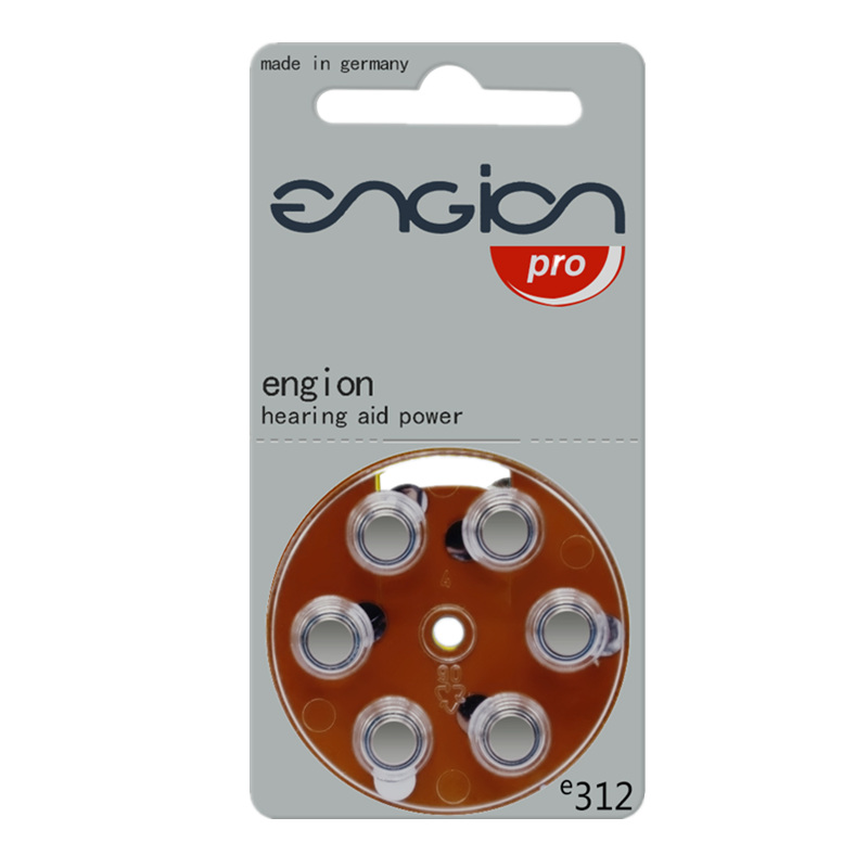 60粒engion助听器电池E10E312E13E675人工电子耳蜗电池锌气1.45V