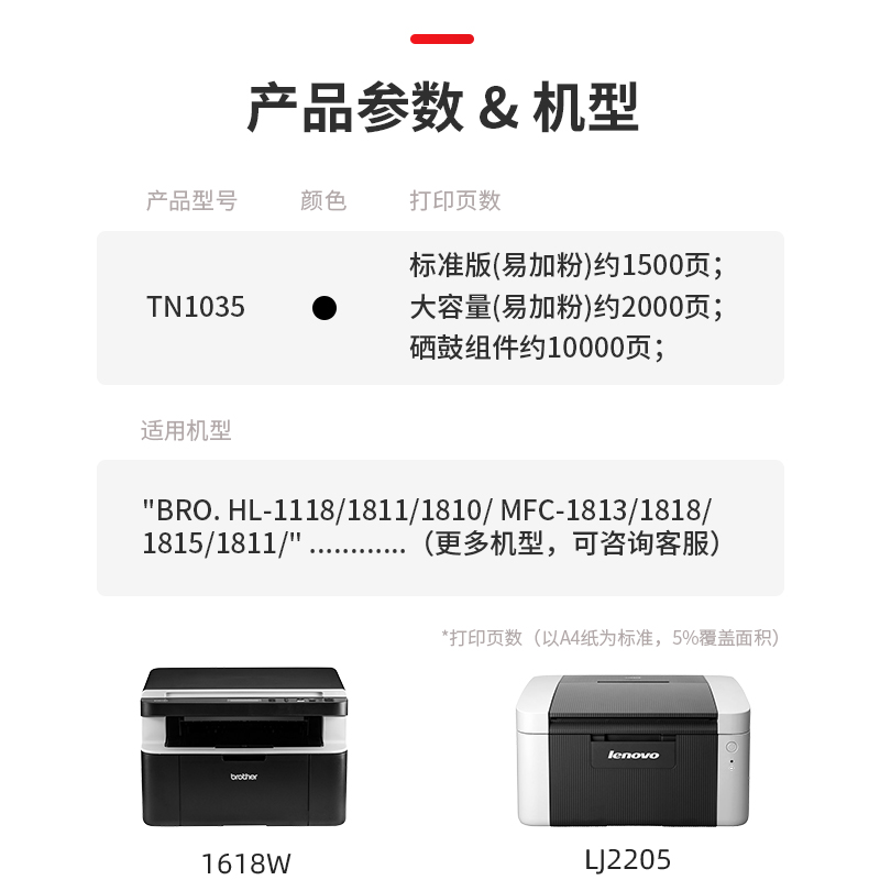 适用联想m7206w硒鼓打印机M7216nwa粉盒lt201 Lenovo M7256WHF 鼓架LD201 Lj2205 2206 F2081 1851 1840 1801