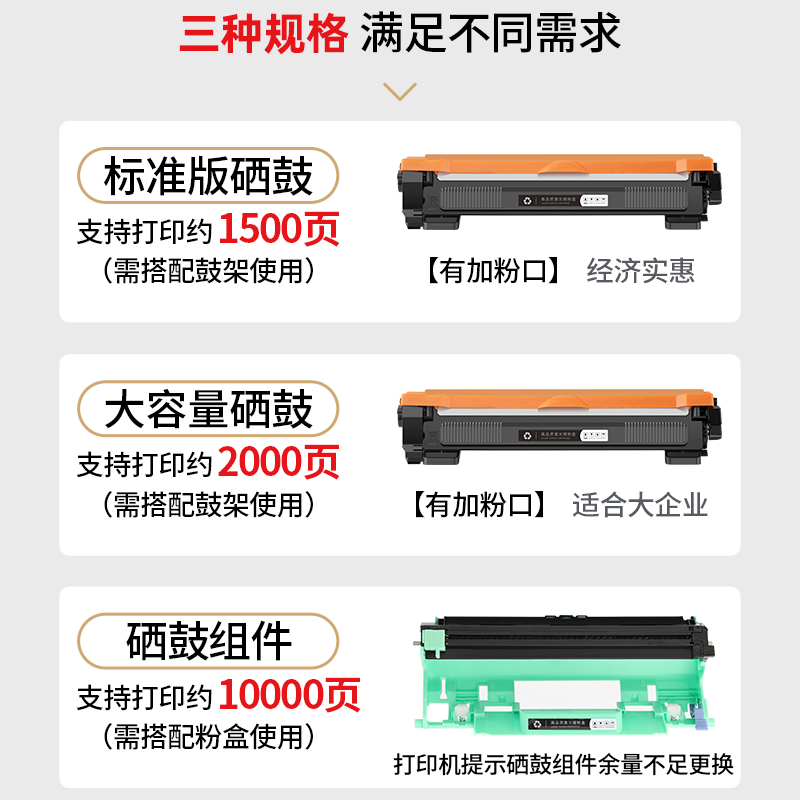 适用联想m7206w硒鼓打印机M7216nwa粉盒lt201 Lenovo M7256WHF 鼓架LD201 Lj2205 2206 F2081 1851 1840 1801