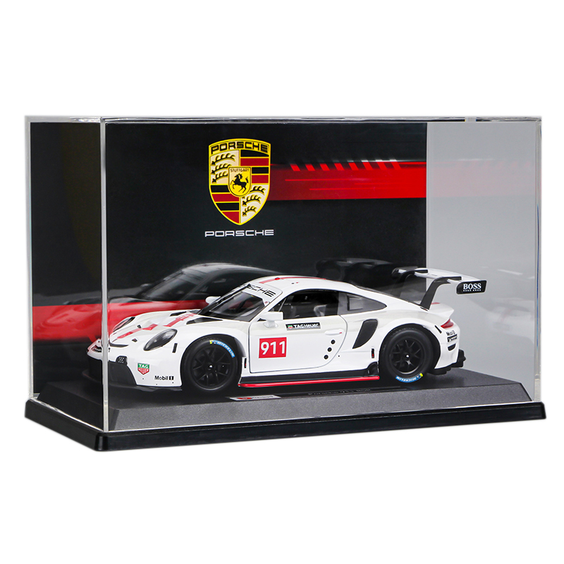 比美高1:24保时捷车模911RSR合金汽车模型仿真收藏摆件男生礼物