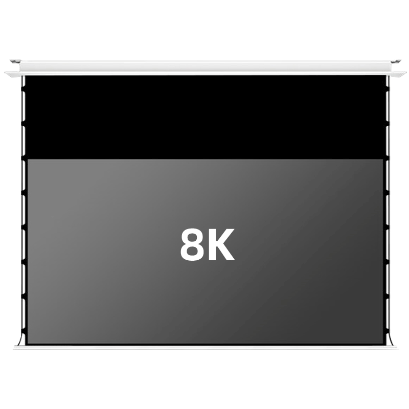 坚果投影仪嵌入式天花吊顶投影幕布拉线暗藏4K投影幕布隐藏布幕8k超高清菲涅尔抗光幕电动升降极米爱普生家用