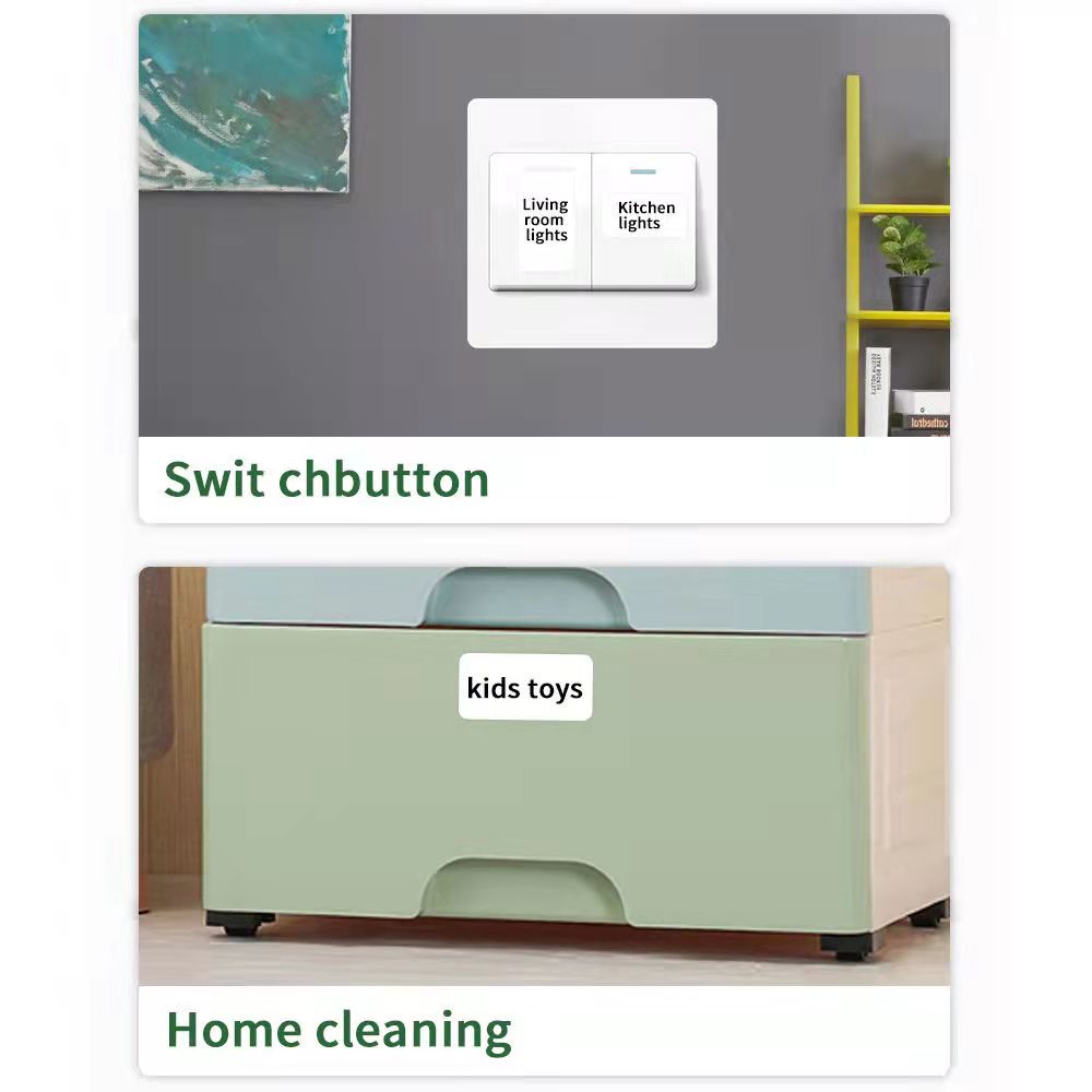 P11标签纸适用老款D11/L11/B100/D30标签打印机热敏不干胶标签打印贴纸彩色姓名贴家用白色防水防油撕不烂