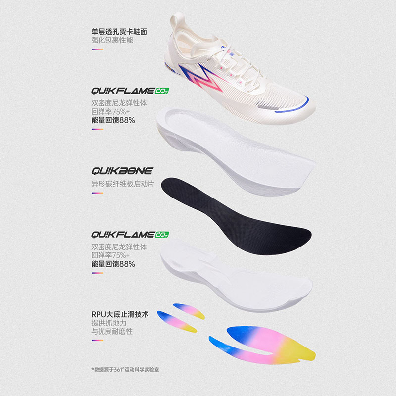 361飞燃2.5马拉松跑鞋全掌碳板PB竞速跑步鞋男鞋专业减震运动鞋女