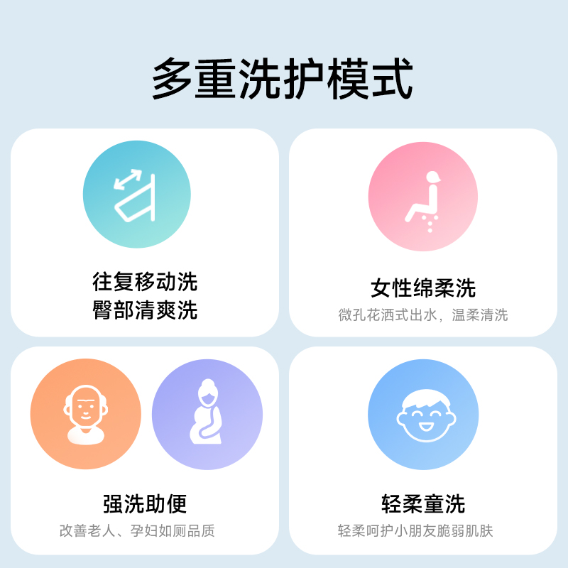 智米智能马桶盖加热家用全自动电动冲洗器座圈厕所板坐便器盖板2S