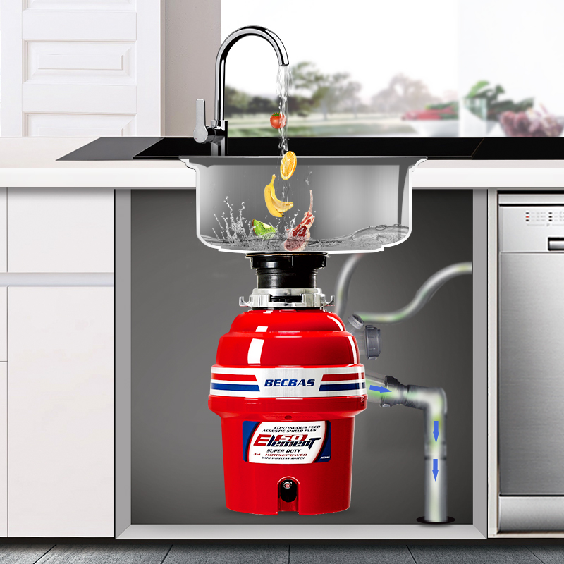 贝克巴斯E50evo垃圾处理器厨房家用厨余粉碎机厨余处理器E60evo