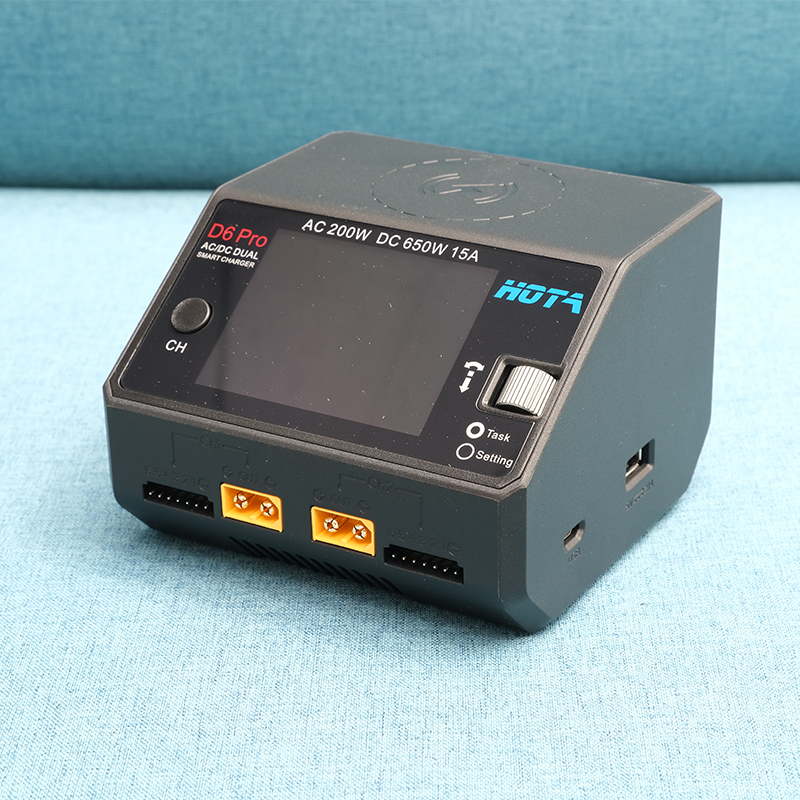 HOTA D6 PRO 航模穿越机锂电池中文平衡充电器 手机无线充电快充