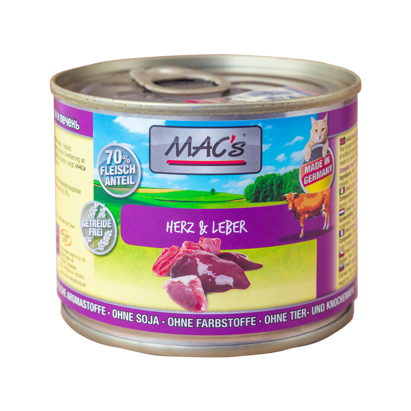 德国迈格仕猫罐Mac's主食猫罐头猫咪鸡肉牛肉无谷低敏大肉罐 集合