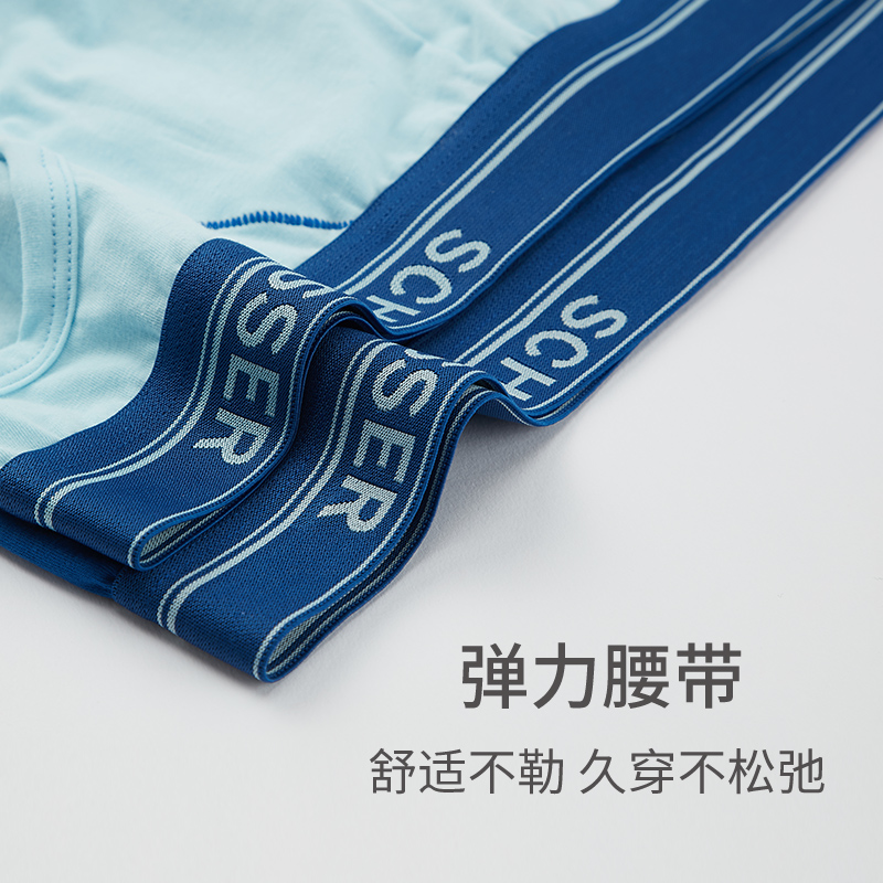 2条装SCHIESSER舒雅S2舒美棉棉质透气男士中腰三角内裤20750S