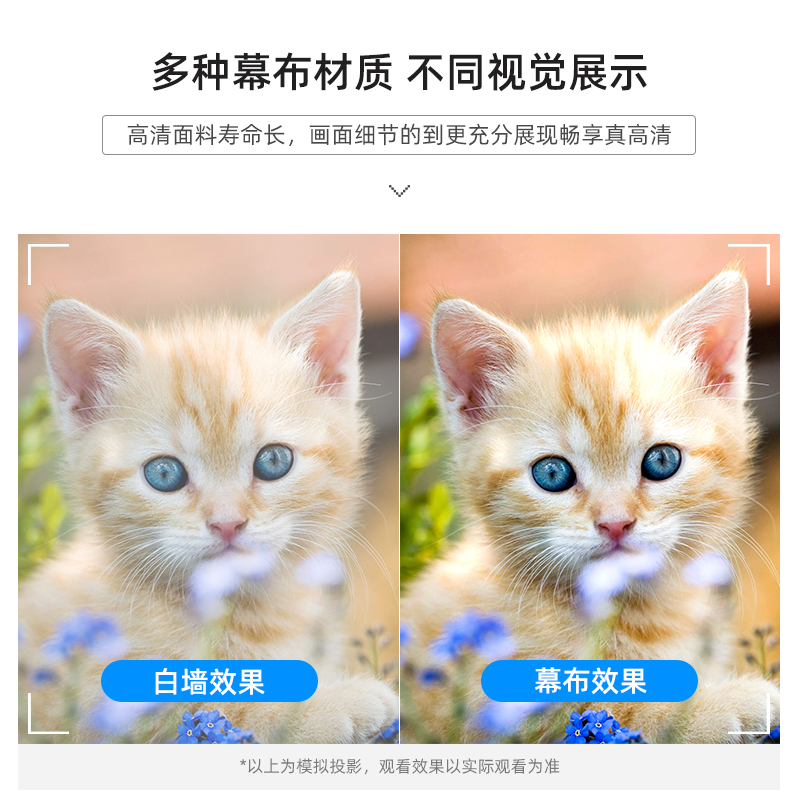 极米h6投影仪拉线电动幕布隐藏嵌入式天花幕布 爱普生坚果当贝X3投影幕布 家用吊顶音响电动升降4K抗光投影布