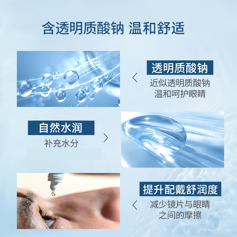 优卓优润润滑液滴眼液RGP角膜塑形镜润眼液隐形眼镜ok镜护理15ml