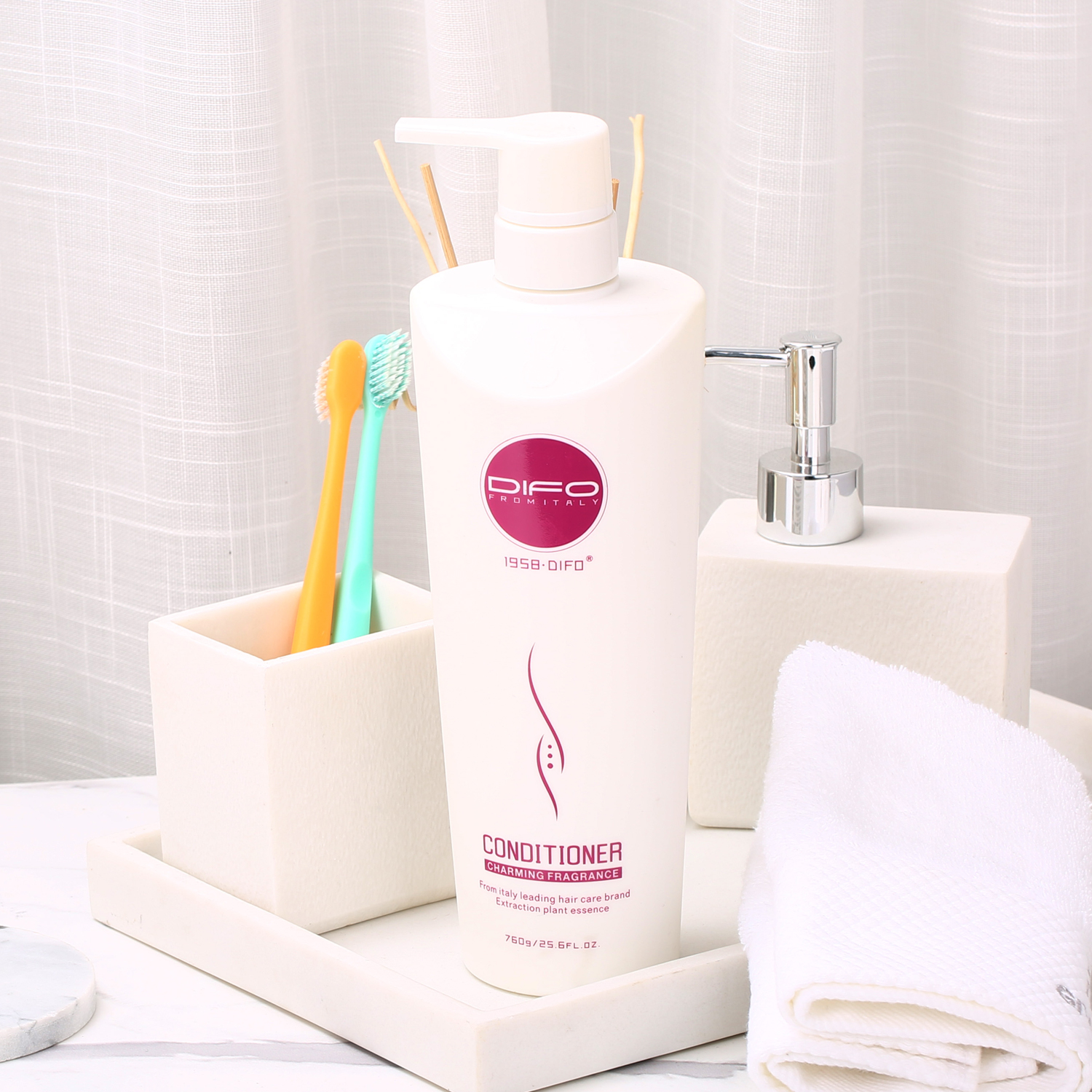 DIFO笛梵氨基酸修护发膜倒膜760mL烫染受损还原酸大瓶护发素F8香