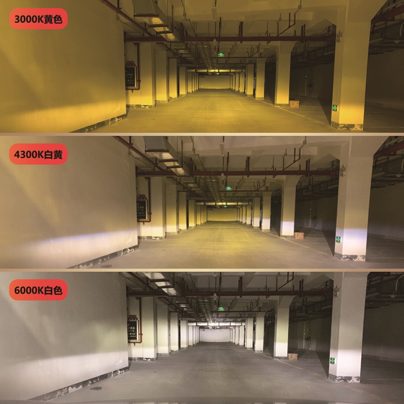 汽车LED大灯H1H7H11三色温超亮9005聚光H4远近光一体改装灯泡双色