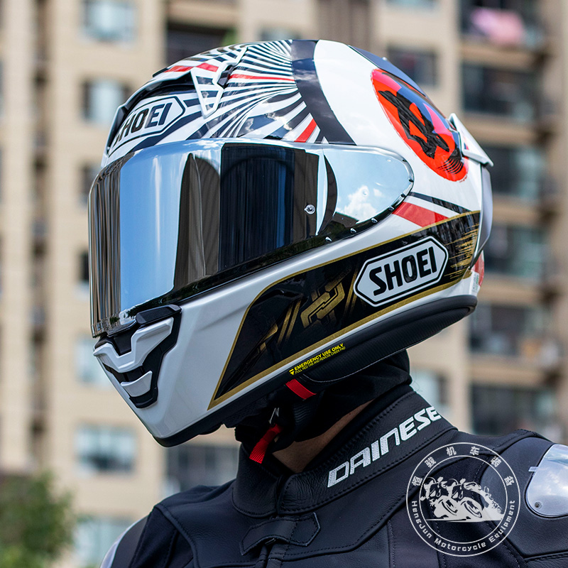 SHOEI X14摩托车头盔日本shoei X15红蚂蚁招财猫巴塞罗那机车全盔