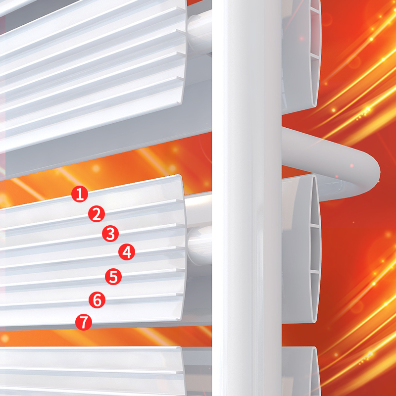 圣劳伦斯铜铝复合小背篓毛巾架卫生间壁挂暖气片家用水暖集中供暖