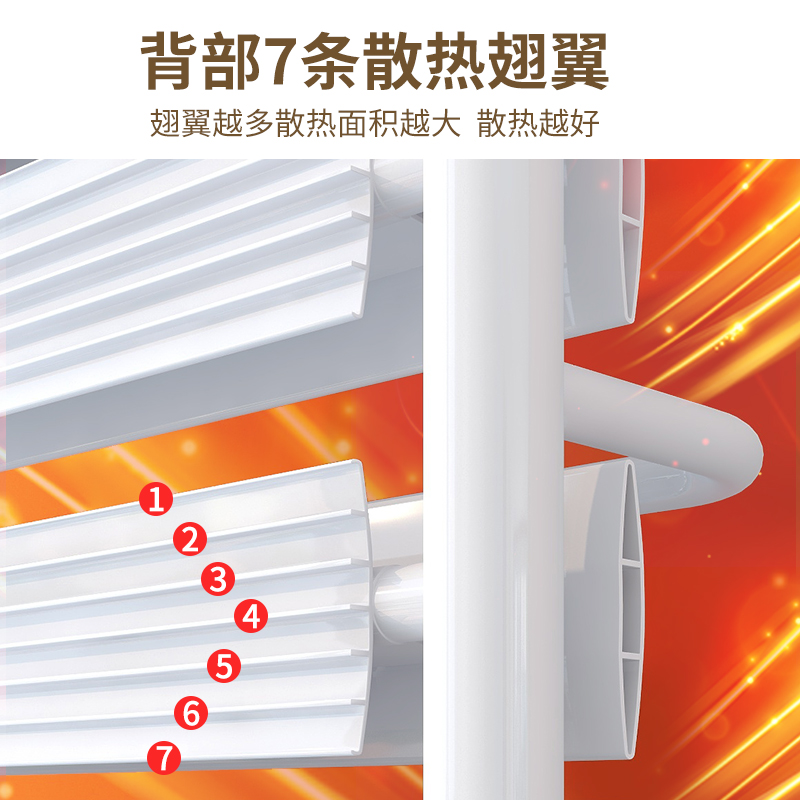 卫生间小背篓暖气片家用集中供暖铜铝复合散热片壁挂式供热卫浴