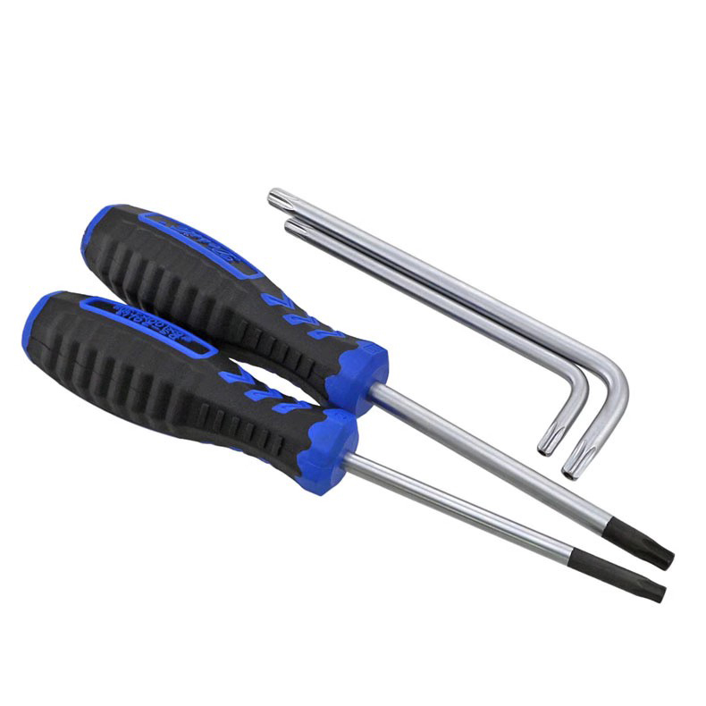 防盗梅花扳手花星型胶柄内六角六棱形螺丝刀带孔T10T20T25T30T40