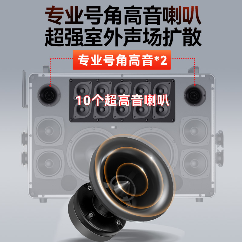 山水K91广场舞音响带显示屏户外移动k歌音箱卡拉OK一体机官方旗舰