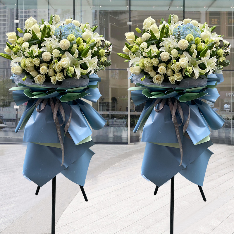 深圳广州开业花篮高端大麦开张鲜花速递同城全国成都上海花店配送