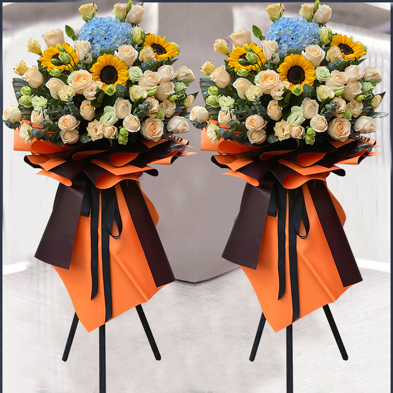 深圳广州开业花篮高端大麦开张鲜花速递同城全国成都上海花店配送