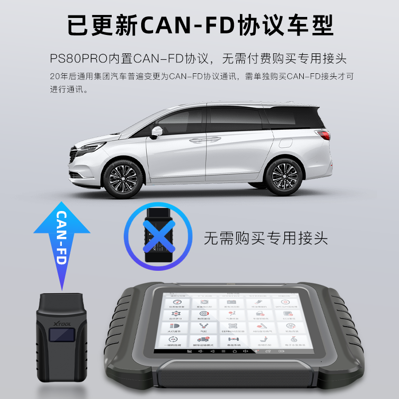 汽车诊断仪朗仁PS80PRO汽车检测仪通用修车电脑汽车故障检测仪