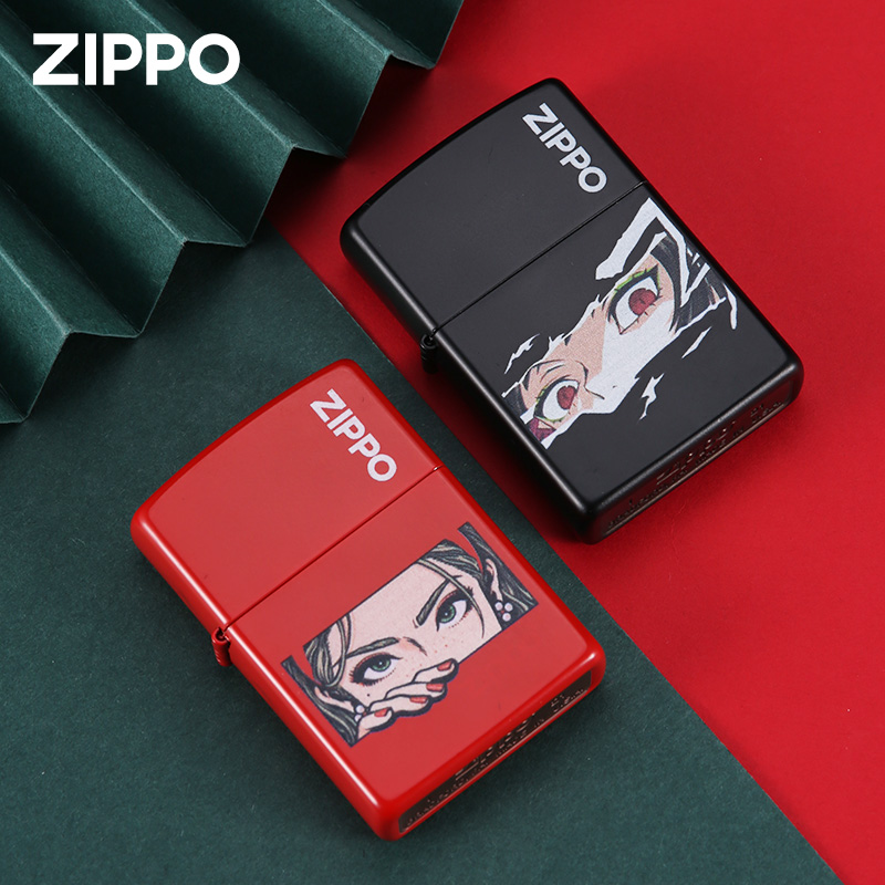 zippo正版打火机 惊鸿一瞥浮生若梦官方正版原装煤油彩印送男友