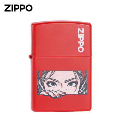 zippo正版打火机 惊鸿一瞥浮生若梦官方正版原装煤油彩印送男友